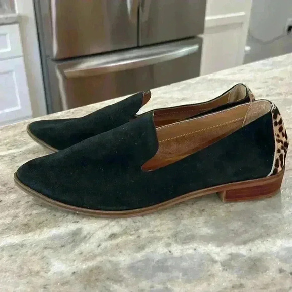 Crown & Ivy black suede Inez Flats size 6.5M - Picture 4 of 8